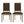 French Country Style Dining Chair with Upholstered Seating and Fluted Legs