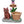 Sitting Puppy Solar Planter Outdoor Statue