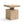 Calder 18' Solid Square Reclaimed Elm Block Plinth Side Table, Heritage Light Natural Brown