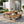 Outdoor 3 Piece Acacia Wood Dining Set with Handwoven Rattan Legs