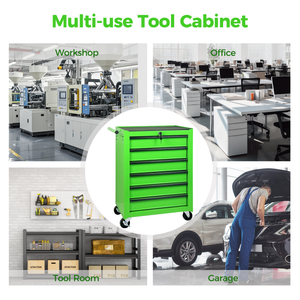 Rolling Metal Tool Chest with 6 Drawers