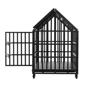 Heavy Duty Dog Crate Lockable Wheels