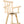 Rustic Bar Stool, Fir Wood Construction, Wide Armrest