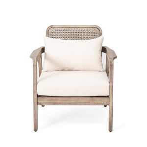 Outdoor Acacia Wood Patio Club Chair
