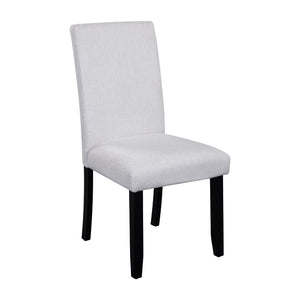 5 Piece Round Dining Table Set, Modern Dining Table And 4 Upholstered Chairs For Dining Room
