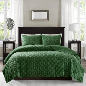 3 Piece Velvet Quilt Set