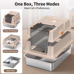 Stainless Steel Cat Litter Box Big Size
