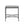 Outdoor Square Side Table with X Shaped Iron Frame - Black