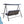 Steel 3 Seater Swing Porch Swing With Canopy - Blue