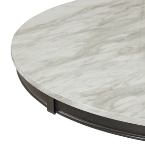 Dining Table - Gray - Faux Marble