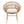 Cyril Outdoor Wicker Papasan Style Dining Chair with Teak Finished Legs - Set of 2