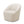 Anson - Swivel Chair With Soft Rounded Back - Off White