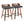 Maya - Mid Century Modern Fixed Height Counter Stool With Swivel And Square Footrest (Set of 2)