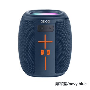 KP-539 Best-Selling Portable Outdoor Bluetooth Speaker Dual-Magnet Heavy Bass RGB Ambient Lighting TF Card Support Waterproof Subwoofer With Handle In Stock