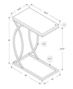 Accent Table, C-Shaped, Contemporary & Modern Design