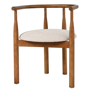 Modern Dining Chair Set of 2 with Solid Wood Legs