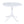 Modern Round Table, Waterproof, UV Resistant And Durable - White