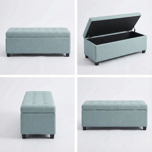 Elegant Tufted Storage Ottoman Bench
