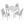 Dining Table Set With Crystal Decoration And Upholstered Chairs