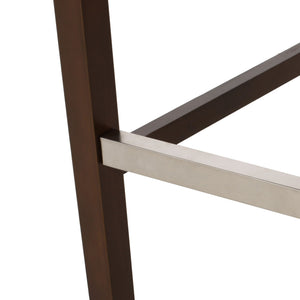 Solstara Upholstered Dining Barstool with Button Tufted and Wing Back