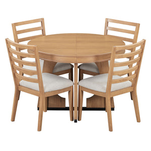 Round Dining Table Set For 4 With Chairs