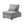 Folding Ottoman Sofa Bed - Gray Fabric