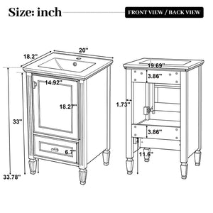 Retro Bathroom Vanity With Sink