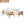 Wood Structure Outdoor Sofa Set with Beige Cushions