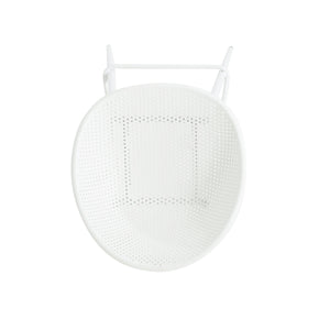 Modern Gable Outdoor Barstool Set of 2 in White