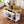 K&K 54-Inch Large Kitchen Island with Rubber Wood Drop Leaf