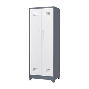 Lockers With Locking Doors, Adjustable Shelves, High Broom Tool Storage Cabinet