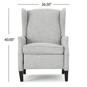 Westeros Wing Back Fabric Upholstered Recliner