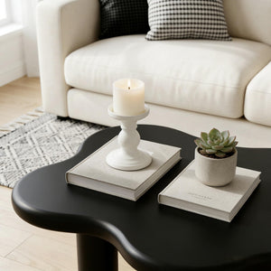 Cloud Shaped Coffee Table With 4 Round Legs