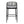 Outdoor Bar Height Metal Frame Counter Stools with Scallop-Shaped Backrest & Water-Resistant Cushions