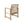 Outdoor Acacia Wood Club Chairs, 2-Piece Set - Natural Stained / White