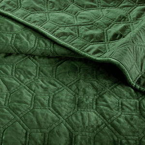 3 Piece Velvet Quilt Set