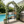Metal Garden Arch with Bench Turned into Flower Stand