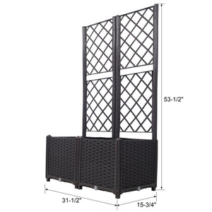 Poly Rattan Garden Planter