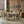 French Country Dining Chair With Rectangular Cane Backrest And Smooth Upholstered Seating