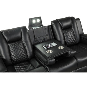 Benz - Power Recliner Set With LED Lighting And USB Charging