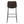 Bar Height Office Chair with Curved Backrest and Leather-Look Upholstery