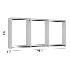 Devi - Wall Mounted Wood Closet System, Modular Units