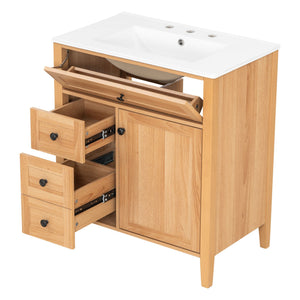 Bathroom Vanity With Sink, Soft Closing Cabinet