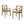 7 Pieces Acacia Wood Outdoor Dining Set with Green Cushions
