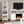 75'' Tall Storage Cabinet with LED Light, Farmhouse Style