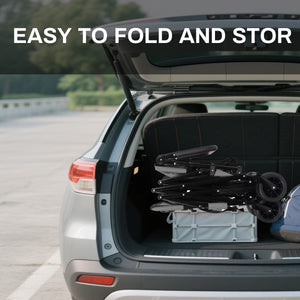 3-in-1 Folding Wagon Cart with Bench Seat, Canopy & Storage