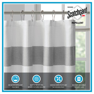 Shower Curtain with 3M Treatment Blue 72x72