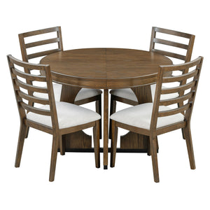 Round Dining Table Set For 4 With Chairs