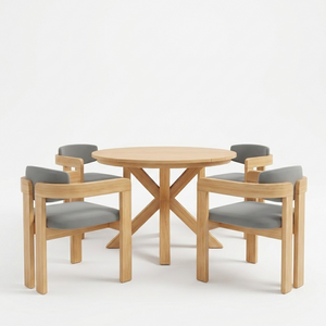 44.5 Inch Round Outdoor Dining Table