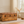 Solid Wood Buffalo Hide Oak-ish Storage Trunk, Leather Upholstered